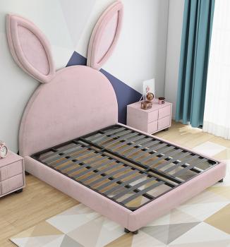 Großhandel B2B  Mädchen Jugendbett Kinderbett Mädchenbett Rosa Romantic Kinderzimmer Hase