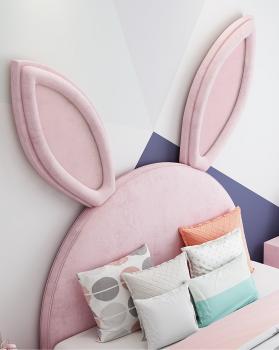 Großhandel B2B  Mädchen Jugendbett Kinderbett Mädchenbett Rosa Romantic Kinderzimmer Hase