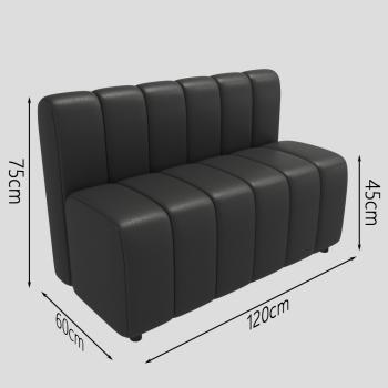 MuXing Polstersessel, Restaurantstuhl, Caféstuhl, Lounge-Sessel, Modernes Design mit vertikalen Steppmuster, Komfortable Polsterung