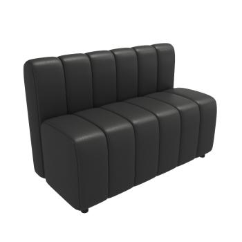 MuXing Polstersessel, Restaurantstuhl, Caféstuhl, Lounge-Sessel, Modernes Design mit vertikalen Steppmuster, Komfortable Polsterung