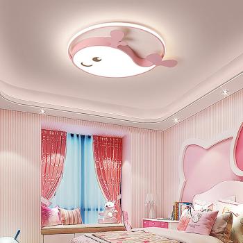 Muxing Lampe Kinderzimmerlampe LED-Lampe Augenschonlampe Schlafzimmerlampe Einbauleuchte Deckenlampe Dreifarben-Weißlicht 50cm A：Delfinlampe /HTDTH/