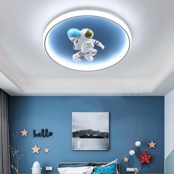 Muxing Lampe Kinderzimmerlampe LED-Lampe Augenschonlampe Schlafzimmerlampe Einbauleuchte Deckenlampe Drei Lichtfarben 50cm E：Astronautenlampe /YHYDY/