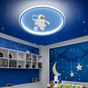 Muxing Lampe Kinderzimmerlampe LED-Lampe Augenschonlampe Schlafzimmerlampe Einbauleuchte Deckenlampe Drei Lichtfarben 50cm E：Astronautenlampe /YHYDY/