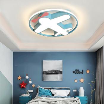 Muxing Lampe Kinderzimmerlampe LED-Lampe Augenschonlampe Schlafzimmerlampe Einbauleuchte Deckenlampe Drei Lichtfarben 60cm C：Flugzeuglampe /FJFJD/
