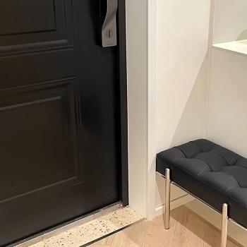 Muxing Schuhhocker Sitzbank Schuhbank für den Eingangsbereich Sofabank Relaxhocker Schwarz 120*43*40cm 【HXD6499-HEI】