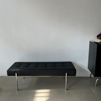 Muxing Schuhhocker Sitzbank Schuhbank für den Eingangsbereich Sofabank Relaxhocker Schwarz 120*43*40cm 【HXD6499-HEI】