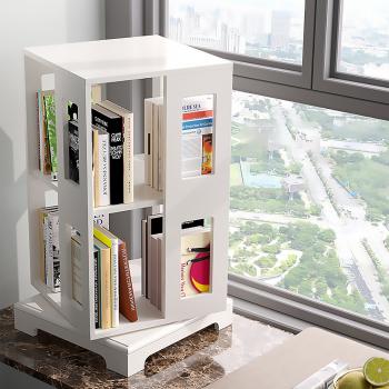 Muxing Regal Drehbares Bücherregal Lagerregal Weiß
