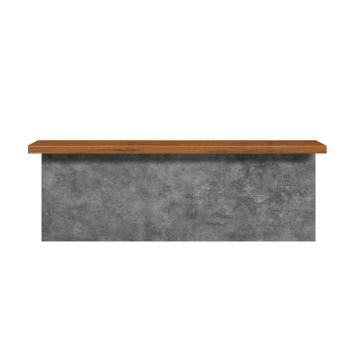 Muxing Theke Verkaufstisch Verkaufstheke Kassen Empfang Rezeption  Counter Empfangstheke Arbeitstisch Büromöbel Grau 150*100*60cm /SNHCFX15/
