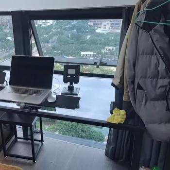360Home Computer Schreibtisch aus gehärtetem Glas Büro Gestell