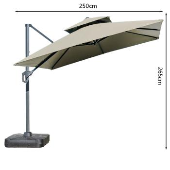 MuXing Balkonschirm, Garten-Sonnenschirm, Terrassenschirm, Gastro-Sonnenschirm, Outdoor Sonnenschirm
