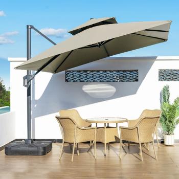 MuXing Balkonschirm, Garten-Sonnenschirm, Terrassenschirm, Gastro-Sonnenschirm, Outdoor Sonnenschirm
