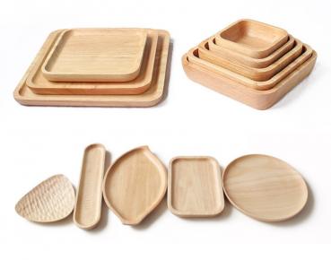 Großhandel B2B Holz Serviertablett Servierbrett Natur Servingboard Eco-Friendly Ablage