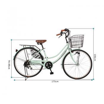 Großhandel B2B Stadtrad 26Zoll Citybike Fahrrad mit Korb unisex