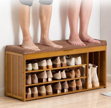 Großhandel B2B Schuhbank Schuhschrank Sitzbänke Schuhregal Bank mit Sitzkissen
