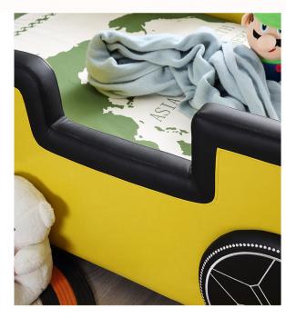 Großhandel B2B  Auto Jungen Kinder Bett Gelb Cool Bequem  200*105cm