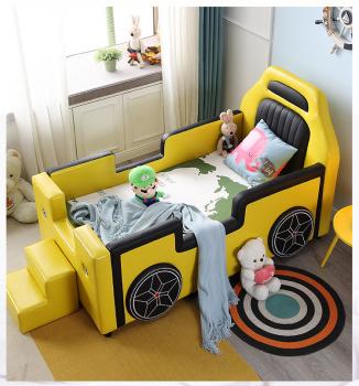 Großhandel B2B  Auto Jungen Kinder Bett Gelb Cool Bequem  200*105cm