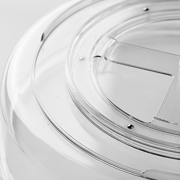 MuxingGewürzaufbewahrungsbox, drehbare Küchenaufbewahrungsbox, Aufbewahrungsbox für Gewürzgläser, transparente runde Aufbewahrungsbox, 30 cm * 8 cm