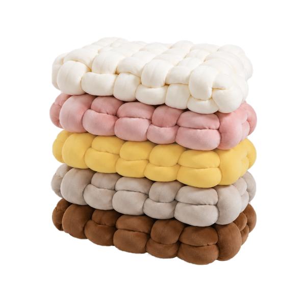 Muxing 5er Set Plüschkissen Sofakissen Dekokissen Sitzkissen Fensterbankkissen Kuschelkissen Zierkissen Für Sofa Bett Wohnzimmer Und Schlafzimmer 40*40*12 CM