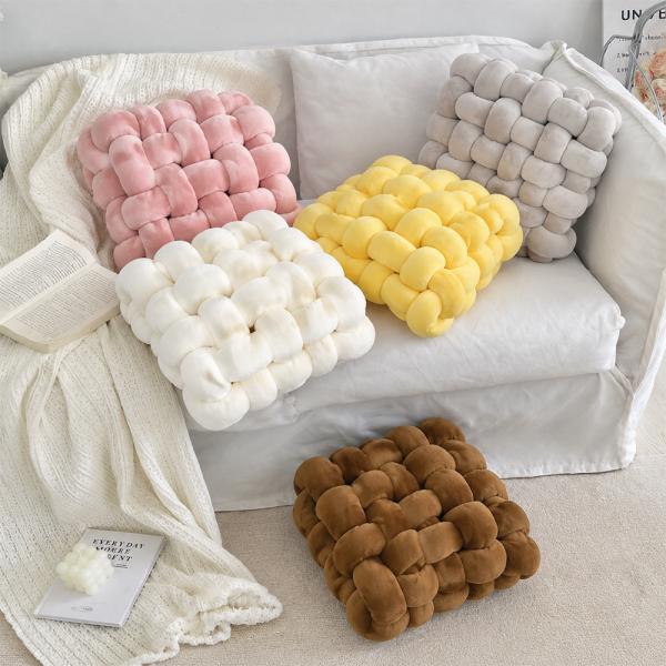 Muxing 5er Set Plüschkissen Sofakissen Dekokissen Sitzkissen Fensterbankkissen Kuschelkissen Zierkissen Für Sofa Bett Wohnzimmer Und Schlafzimmer 40*40*12 CM