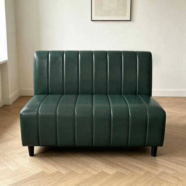 Muxing Gastro-Sofa Gewerbesofa Dinerbank, Restaurantbank Sitzbank Polsterbank, Gastronomiemöbel für Café Bar Bistro Hotel, Dunkelgrün 120 x 65 x 85 cm【C1-60】
