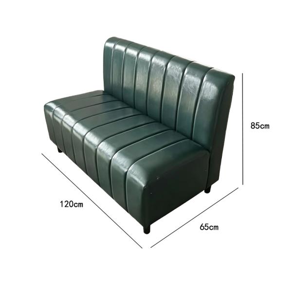 Muxing Gastro-Sofa Gewerbesofa Dinerbank, Restaurantbank Sitzbank Polsterbank, Gastronomiemöbel für Café Bar Bistro Hotel, Dunkelgrün 120 x 65 x 85 cm【C1-60】