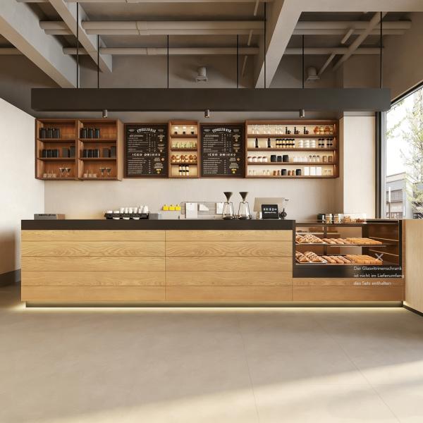 Muxing Moderne Bartheke, schlichte Kassentheke, Ecktheke, Kassentresen für Dessertladen /YMSBT-ZJ/