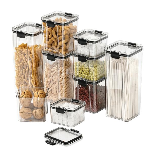 Muxing Vorratsdosen 9er Set für Küche Lebensmittelbehälter mit Deckel Feuchtigkeitsgeschützte Aufbewahrungsboxen Küchen Organizer für Lebensmittel