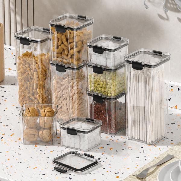Muxing Vorratsdosen 9er Set für Küche Lebensmittelbehälter mit Deckel Feuchtigkeitsgeschützte Aufbewahrungsboxen Küchen Organizer für Lebensmittel