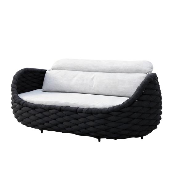 Muxing Gartenlounge Set 4-teilig mit 2 Einzelsesseln, Dreisitzer-Sofa und Couchtisch, Wasserabweisend, Ideal für Garten, Terrasse und Hof