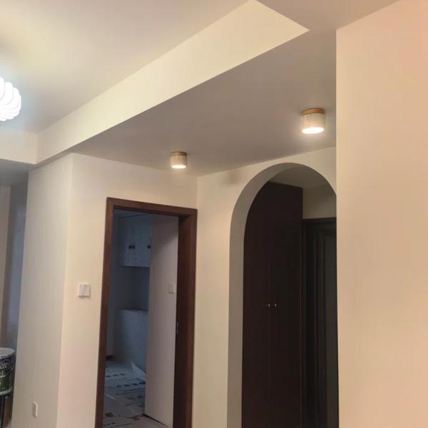 Muxing LED-Deckenleuchte im Travertin-Look, Deckenlampe, Flurlampe, Dielenlampe und Dekoleuchte für Flur, Eingangsbereich, Diele und Wohnzimmer 【ALT-XX-2053】