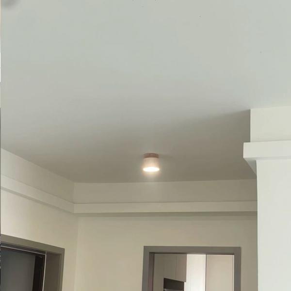 Muxing LED-Deckenleuchte im Travertin-Look, Deckenlampe, Flurlampe, Dielenlampe und Dekoleuchte für Flur, Eingangsbereich, Diele und Wohnzimmer 【ALT-XX-2053】