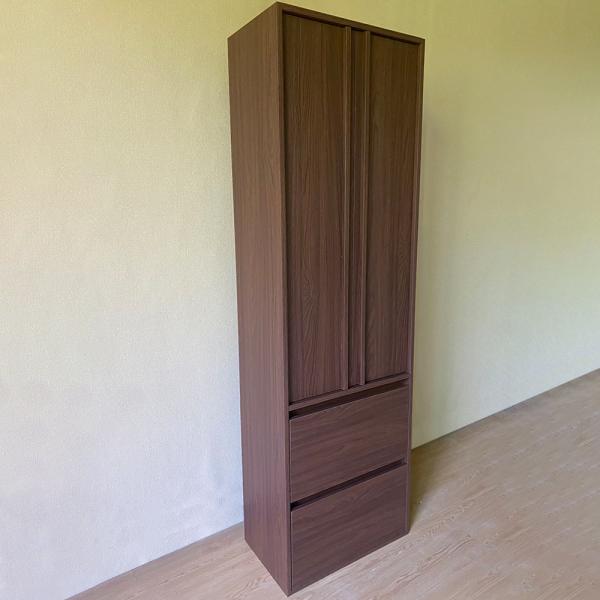 Muxing Badezimmerschrank Hochschrank mit Schubladen, schmaler Badschrank, Aufbewahrungsschrank, Stauraumschrank für Badutensilien 195*60*35cm【GSS】