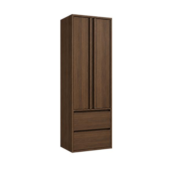 Muxing Badezimmerschrank Hochschrank mit Schubladen, schmaler Badschrank, Aufbewahrungsschrank, Stauraumschrank für Badutensilien 195*60*35cm【GSS】