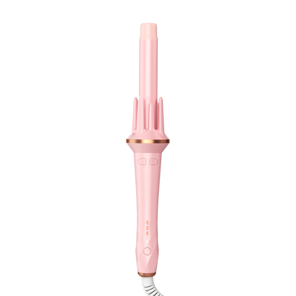 Muxing Lockenstab Elektrischer Haarstyler Lockenmaschine Lockenwickler Stylinggerät für Locken und Wellen einfache Haarstyling Hilfe Rosa 35 x 6 cm /JFB-F/