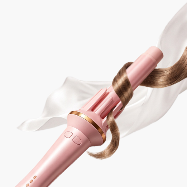 Muxing Lockenstab Elektrischer Haarstyler Lockenmaschine Lockenwickler Stylinggerät für Locken und Wellen einfache Haarstyling Hilfe Rosa 35 x 6 cm /JFB-F/