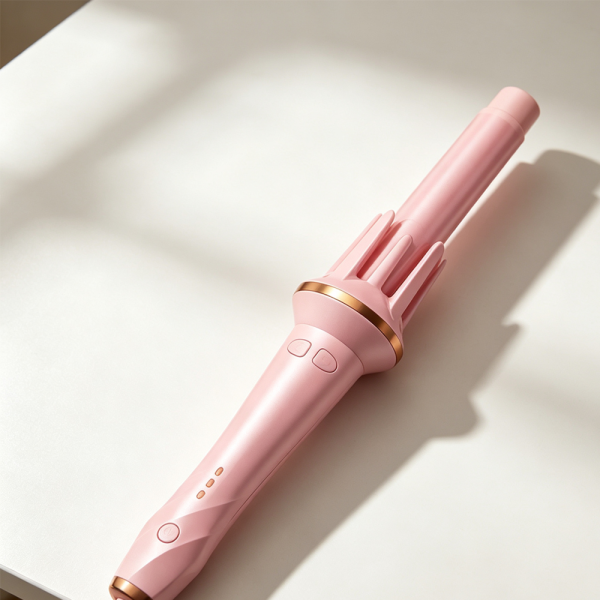 Muxing Lockenstab Elektrischer Haarstyler Lockenmaschine Lockenwickler Stylinggerät für Locken und Wellen einfache Haarstyling Hilfe Rosa 35 x 6 cm /JFB-F/