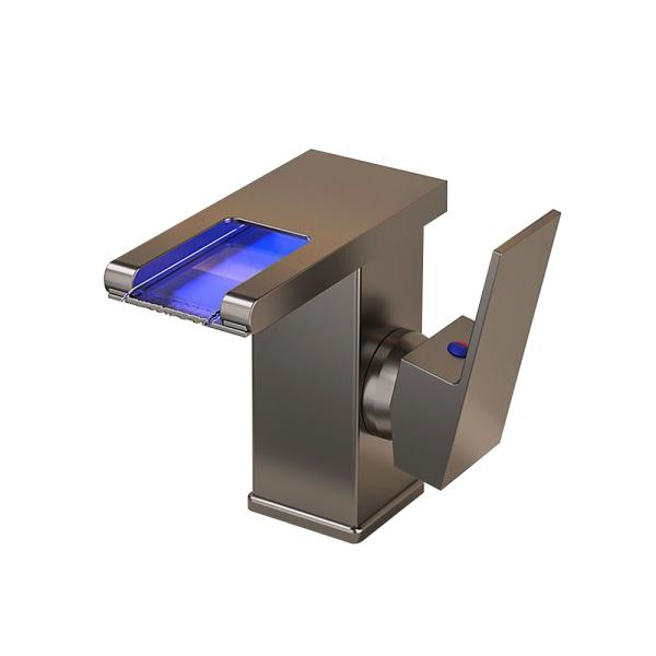 Muxing LED Waschtischarmatur Wasserhahn Badarmatur Waschbecken Mischbatterie Küchenarmatur