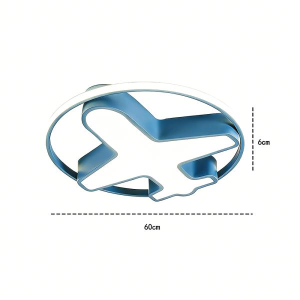 Muxing Lampe Kinderzimmerlampe LED-Lampe Augenschonlampe Schlafzimmerlampe Einbauleuchte Deckenlampe Drei Lichtfarben 60cm C：Flugzeuglampe /FJFJD/