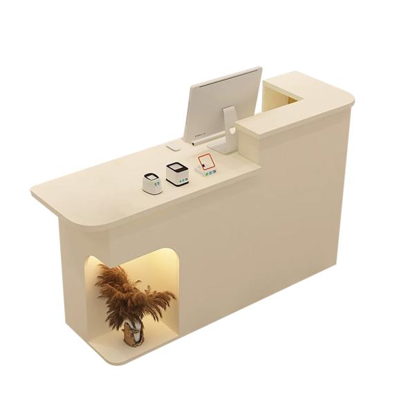 Muxing Rezeption Theke Bar Empfangstheke empfangstisch Counter Kassentisch Beige