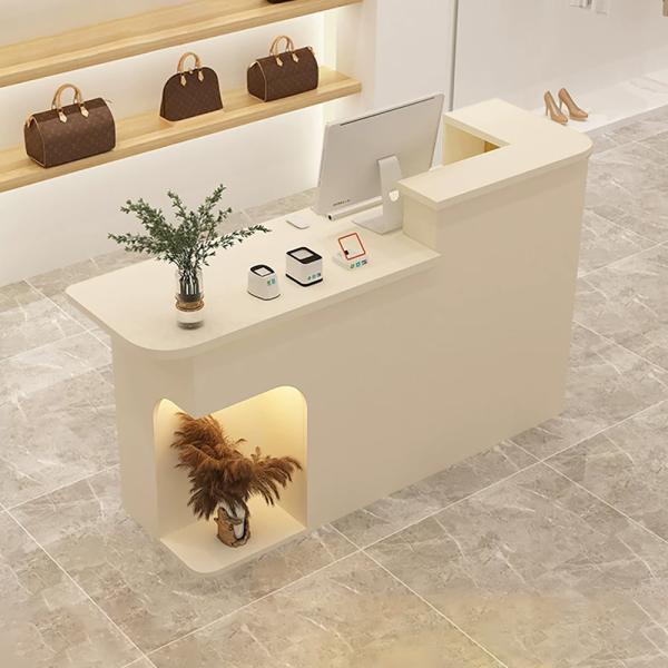 Muxing Rezeption Theke Bar Empfangstheke empfangstisch Counter Kassentisch Beige