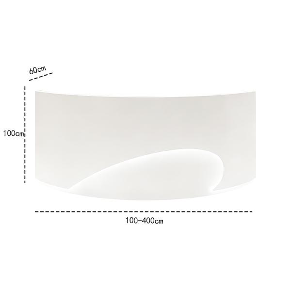 Muxing Empfangstheke Theke geschwungene Tresen Kasse Empfangstresen