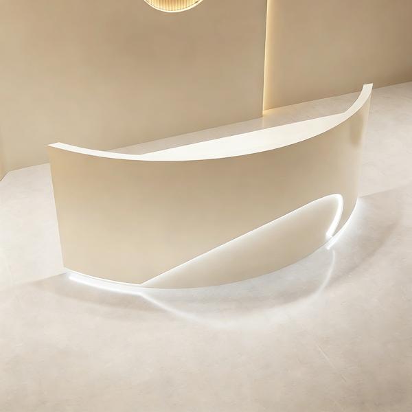 Muxing Empfangstheke Theke geschwungene Tresen Kasse Empfangstresen