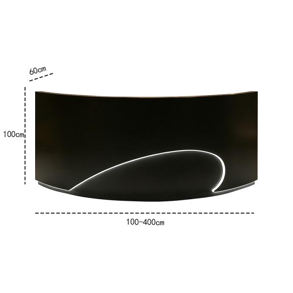 Muxing Empfangstheke Theke geschwungene Tresen Kasse Empfangstresen