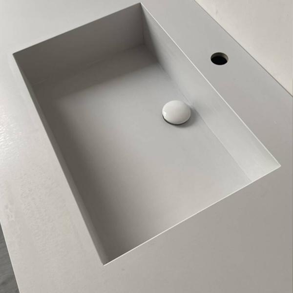 Muxing Waschbecken aus Keramik,Badmöbel Set, Badezimmermöbel,Bad Schränke,Waschtisch,LED-Spiegel,Blau