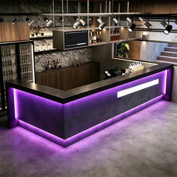 Muxing Bartheke im Retro-Stil, Empfangstheke für Bar, Rezeption für Pension, Kulturtresen, Ecktheke