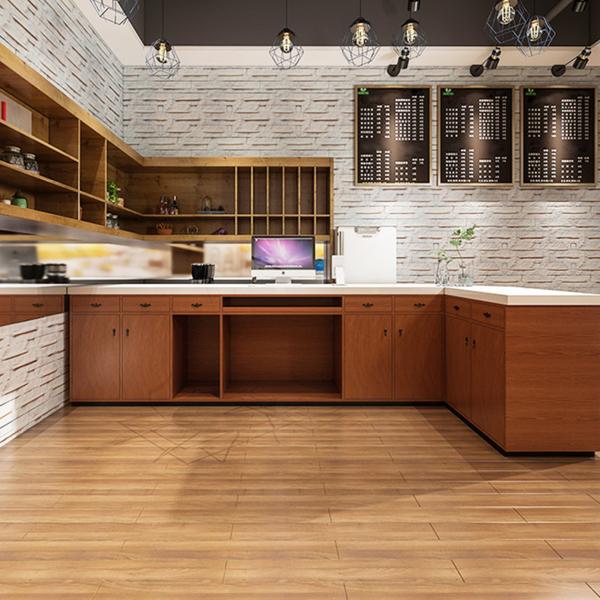 Muxing Bartheke im Industrial-Retro-Stil, Eckbar, minimalistische Bartheke, Bartheke im Gastronomie-Stil