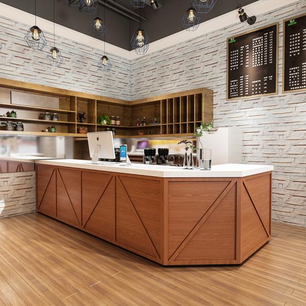 Muxing Bartheke im Industrial-Retro-Stil, Eckbar, minimalistische Bartheke, Bartheke im Gastronomie-Stil