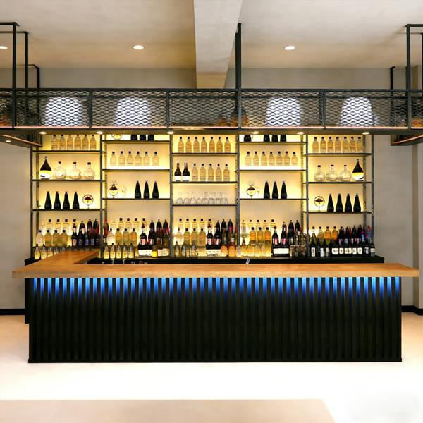 Muxing Moderner minimalistischer Bartresen/Theke Bartheke  individuell gefertigter großer Bartresen Barempfangstheke /HCTG ZJ/