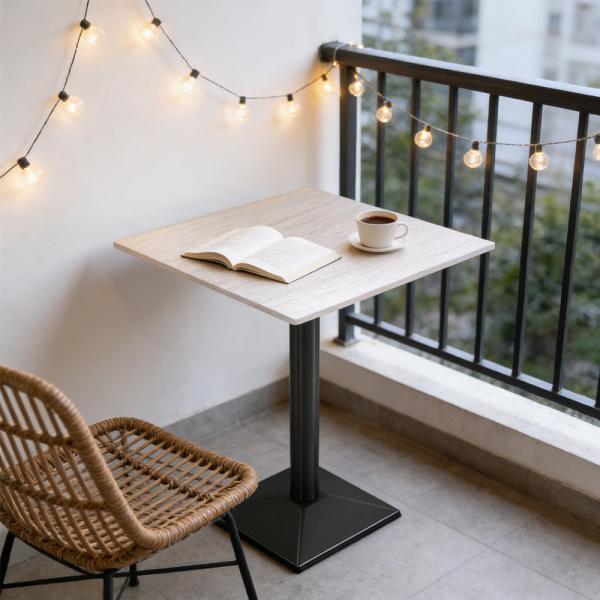 Muxing Gastronomiemöbel Cafe Bar Restaurants Hotel Einrichtung Tisch Bistrotisch 60*60*75cm /FJ60/