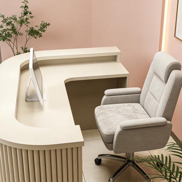 Muxing Moderner Empfangstresen / Kassentheke / Bartheke – Minimalistisches Design【M Tiaowen ZJ 60】